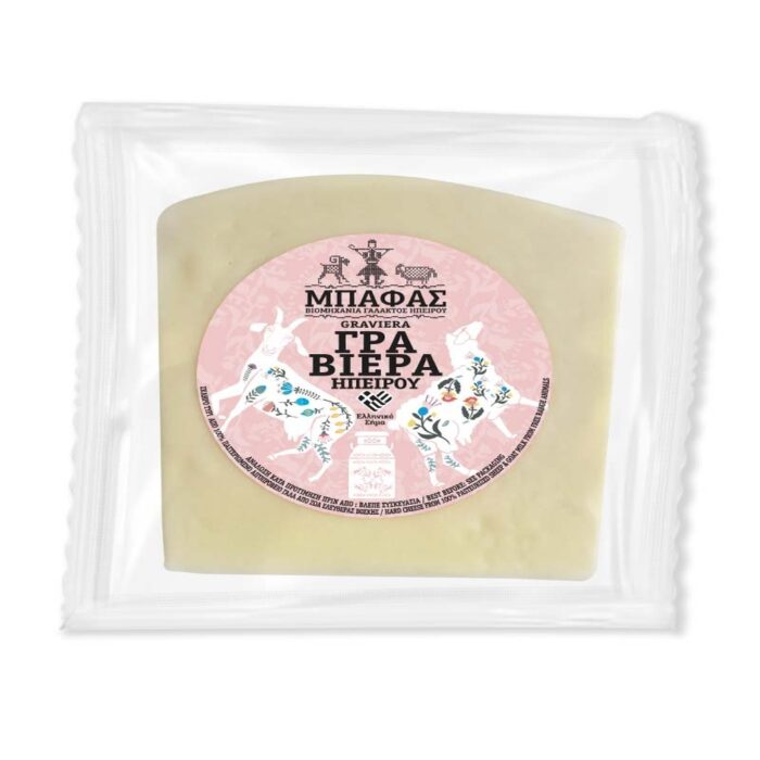 A pack of Mpafas graviera cheese 300g