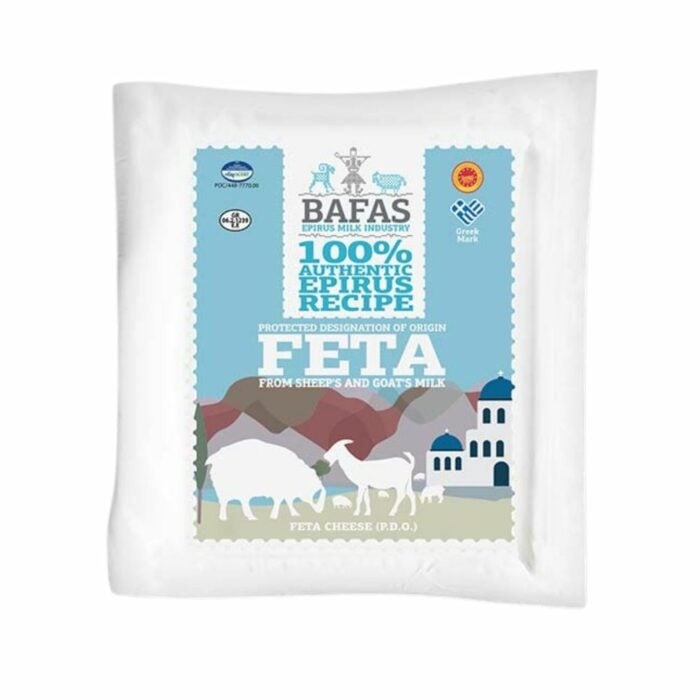 Feta Cheese Bafas Pdo 200G Vacuum