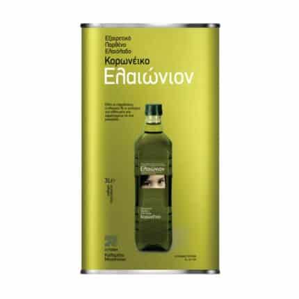 Metal tin of EVOO Greece Elaionion 3lt