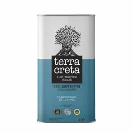 terra creta extra virgin olive oil in 4lt tin