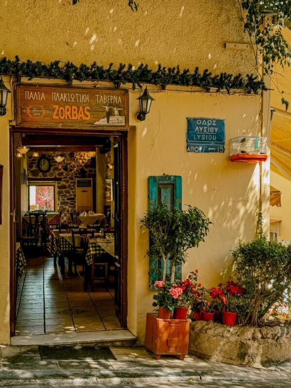 traditional greek taverna