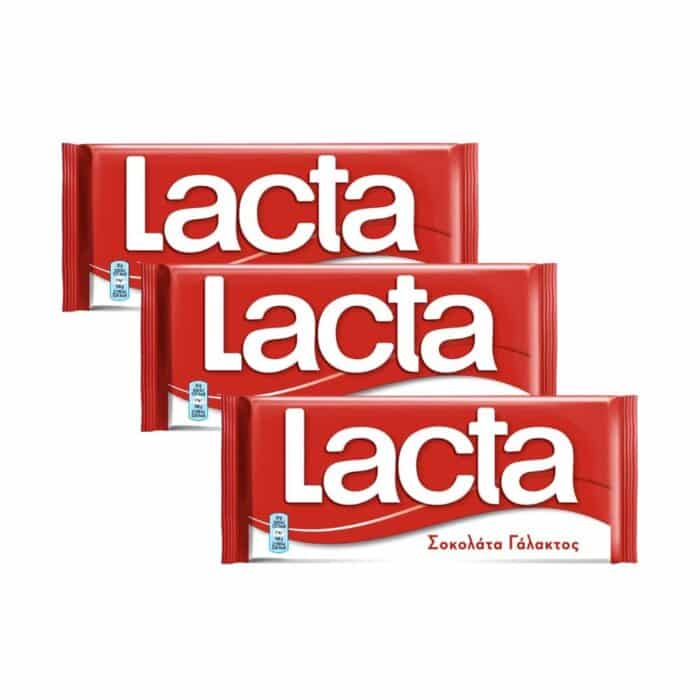 Lacta chocolat au lait 3 paquets