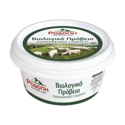 packshot of rodopi organic sheep yogurt 200g