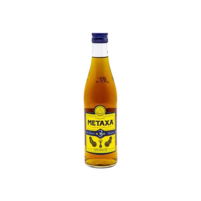 bottle of metaxa 3 star brandy