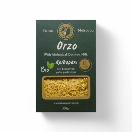 Orzo au lait d’ânesse bio 500g (Farma Metsovou)