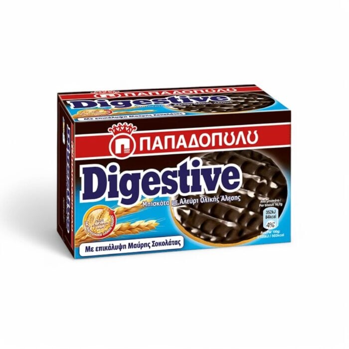 Biscuits digestifs complets au chocolat noir 200g