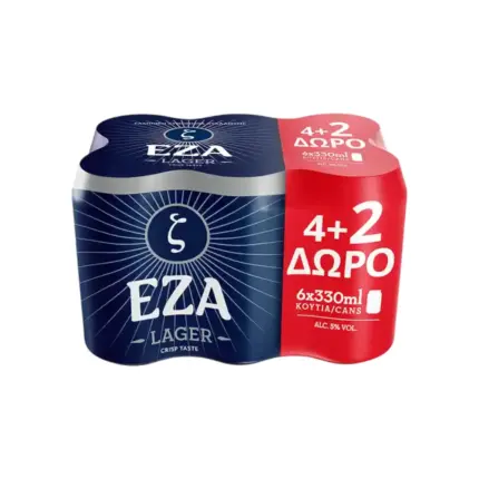 eza beer lager 6 x 300ml