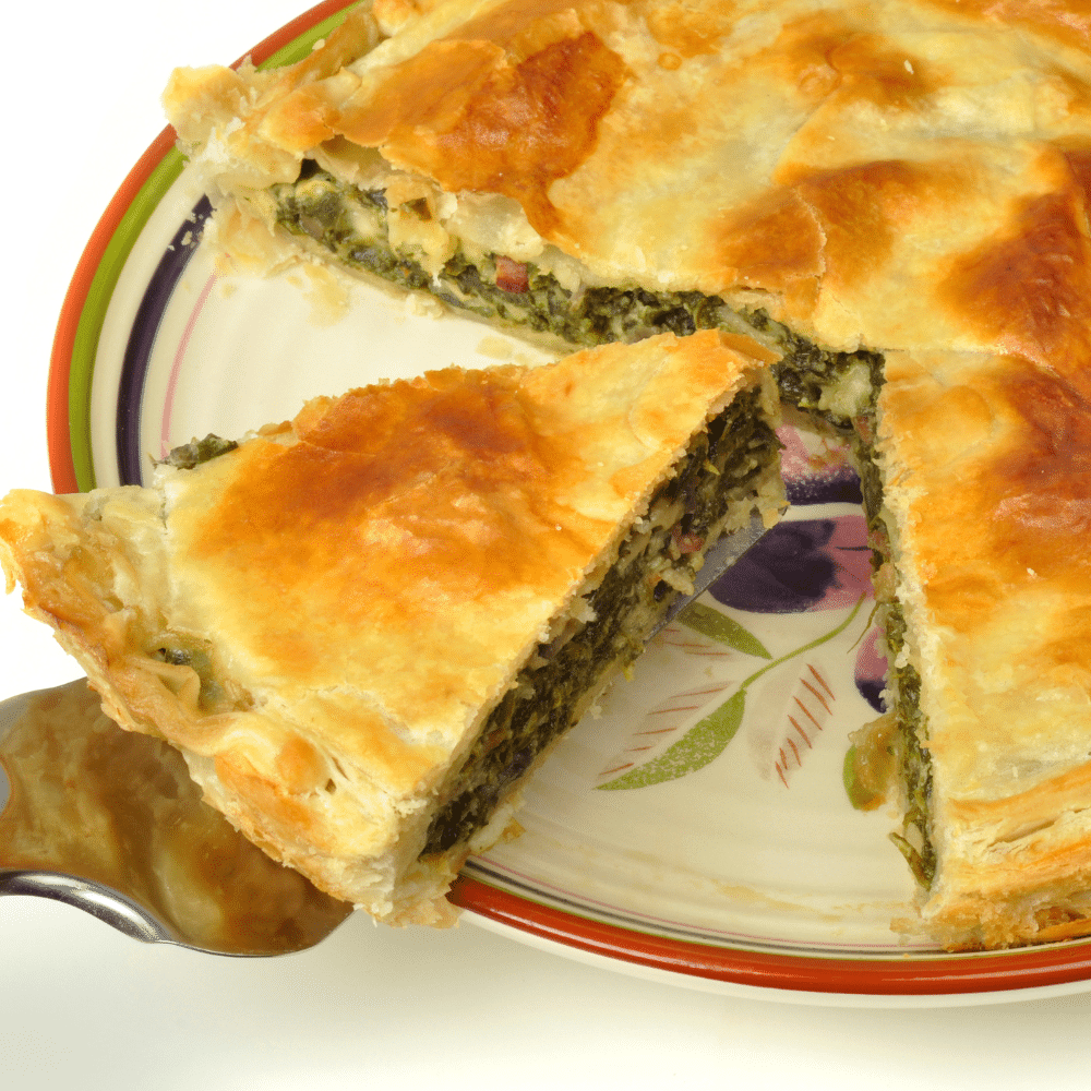 spinach pie no cheese for lent