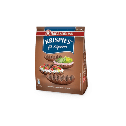 Fette biscottate alla carruba Krispies Papadopoulos 200g