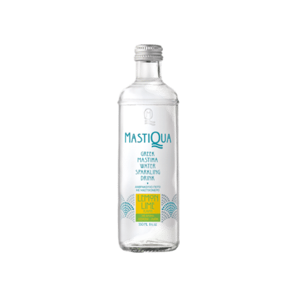 Acqua frizzante Mastiha al gusto di limone e lime, senza zucchero 330ml (Mastiqua)