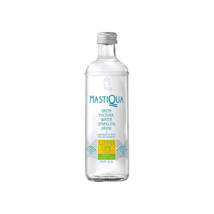 Mastiha Eau pétillante saveur citron-citron vert, sans sucre 330ml (Mastiqua)