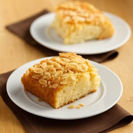 samali greek syrop cake with semolina and mastiha