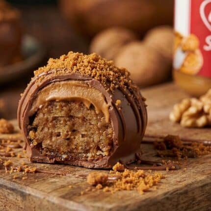 Melomakarona lotus à l’intérieur de l’image des couches remplissant